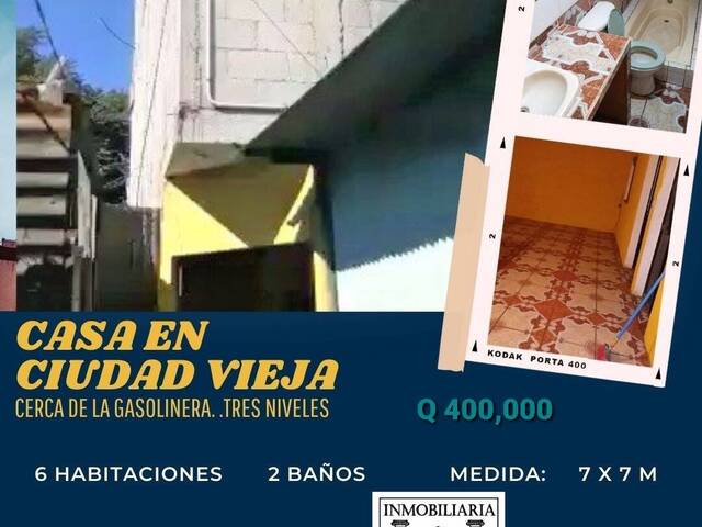 #1032 - Casa para Venta en Ciudad Vieja - Sacatepéquez