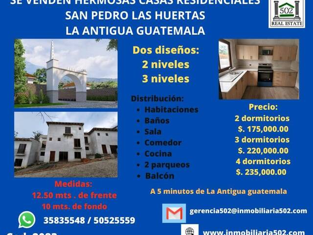 #2083 - Casa para Venta en La Antigua Guatemala - Sacatepéquez