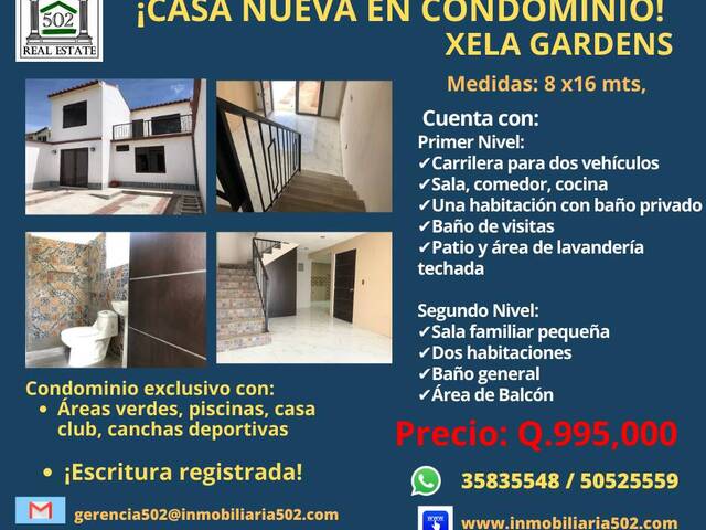 #2115 - Casa para Venta en Quetzaltenango - Quetzaltenango